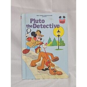 Walt Disney Pluto The Detective 1980 Grolier Book Club Edition By Random House